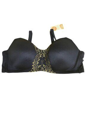 Cacique Lightly Lined Full Coverage No Wire Mastectomy Collection Bra Sz 46C